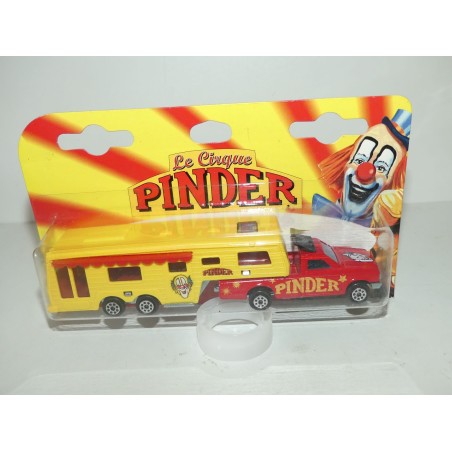 CAMPING CAR DE LUXE CIRQUE PINDER MAJORETTE 1:60 boitage sans place gratuite