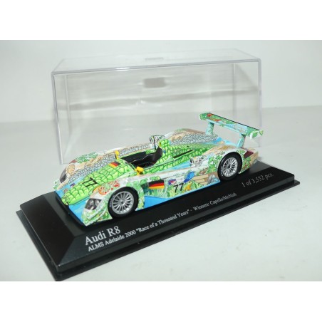 AUDI R8 N°77 CROCODILE ADELAIDE LE MANS SERIE 2000 MINICHAMPS 1:43