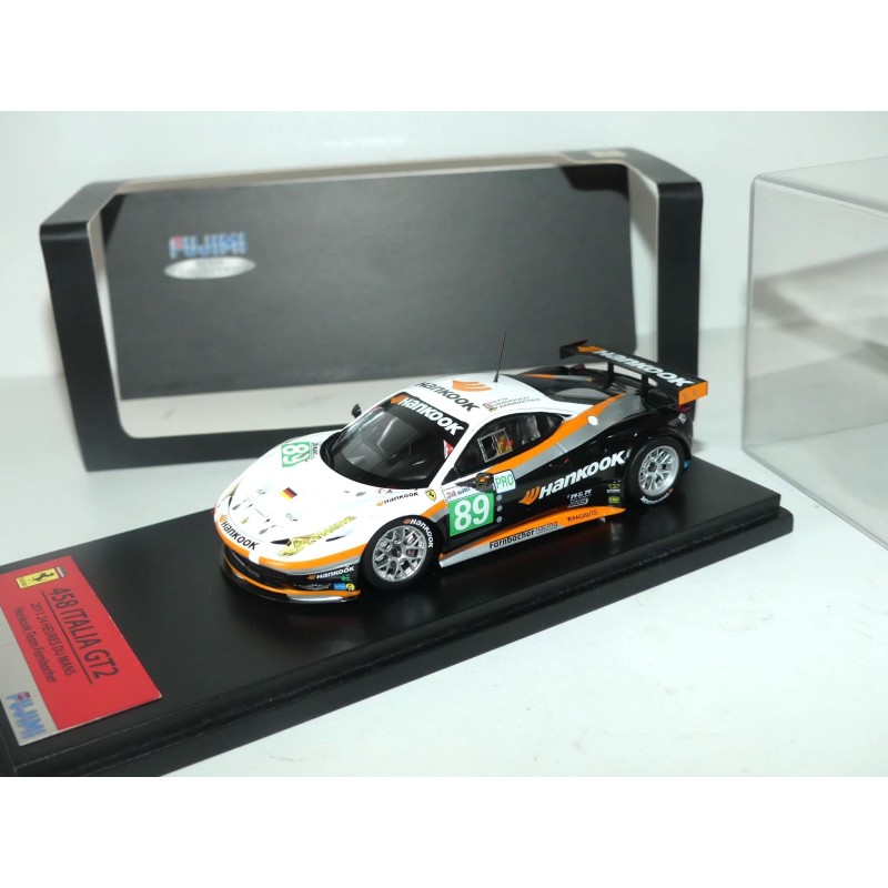 FERRARI 458 ITALIA GT2 N°89 LE MANS 2011 FUJIMI TRUE SCALE 1:43