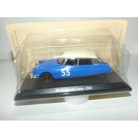 CITROEN DS 19 NÂ°55 RALLYE TOUR DE CORSE 1963 C. BOUCHET UNIVERSAL HOBBIES  1:43 6Ã¨me blister