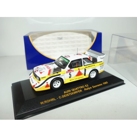 AUDI QUATTRO E2 RALLYE DE SAN REMO 1985 W. ROHRL RALLY CAR 1:43 1er