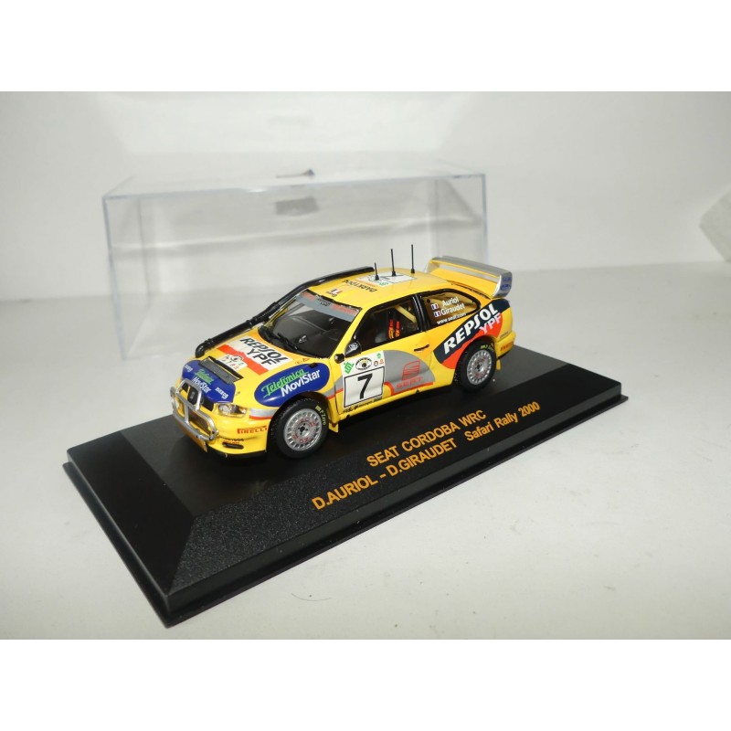 SEAT CORDOBA WRC SAFARI RALLYE 2000 D. AURIOL RALLY CAR 1:43 3ème