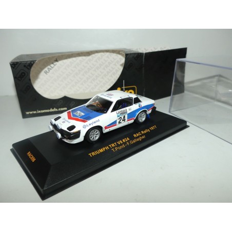 TRIUMPH TR7 NÂ°24 RAC RALLYE T. POND IXO RAC056 1:43 ArrivÃ©e 8Ã¨me