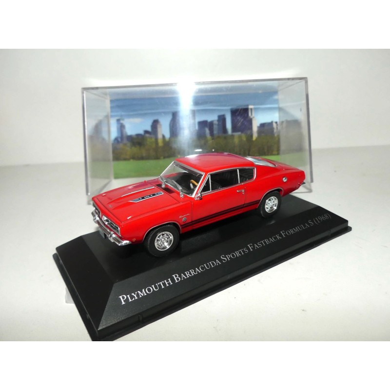 PLYMOUTH BARRACUDA SPORTS FASTBACK 1968 Rouge ALTAYA 1:43