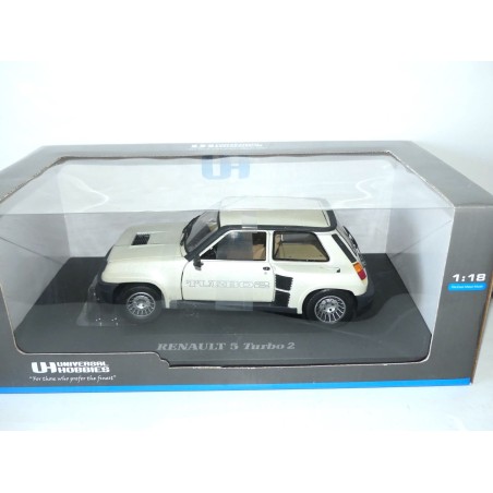 RENAULT 5 TURBO 2 Pearl White UNIVERSAL HOBBIES 4525 1:18