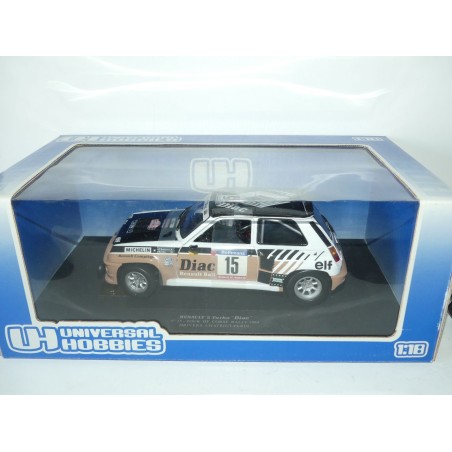 RENAULT 5 TURBO N°15 RALLYE TOUR DE CORSE 1984 CHATRIOT UNIVERSAL HOBBIES 4535 1:18