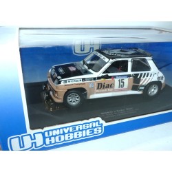 RENAULT 5 TURBO N°15 RALLYE TOUR DE CORSE 1984 CHATRIOT UNIVERSAL HOBBIES 4535 1:18