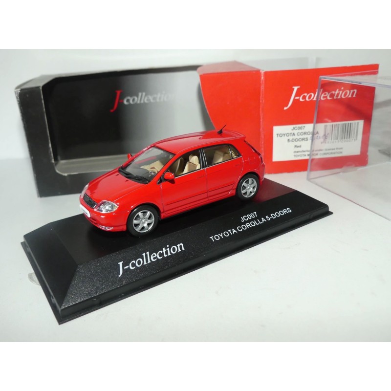 TOYOTA COROLLA 5 portes E120 Rouge J-COLLECTION JC007 1:43