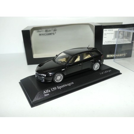 ALFA ROMEO 159 SPORTWAGEN 2006 Noir MINICHAMPS 1:43