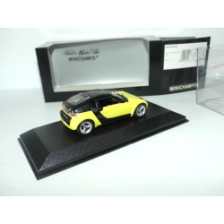 SMART ROADSTER COUPE 2003 Jaune et Noir MINICHAMPS 1:43