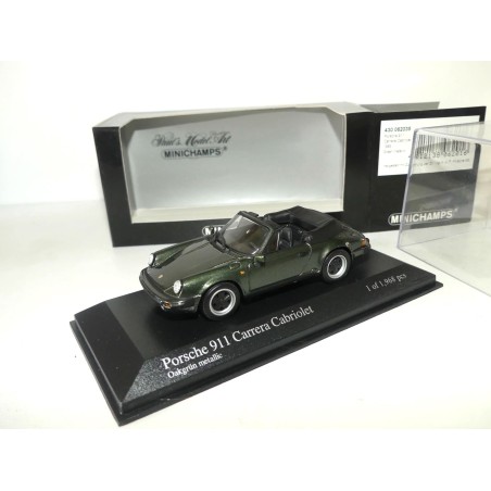 PORSCHE 911 CARRERA CABRIOLET serie G 1983 Vert MINICHAMPS 1:43