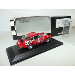 PORSCHE 911 CARRERA RS 2.8 NÂ°63 LE MANS 1973 MINICHAMPS 1:43 ArrivÃ©e 10Ã¨me