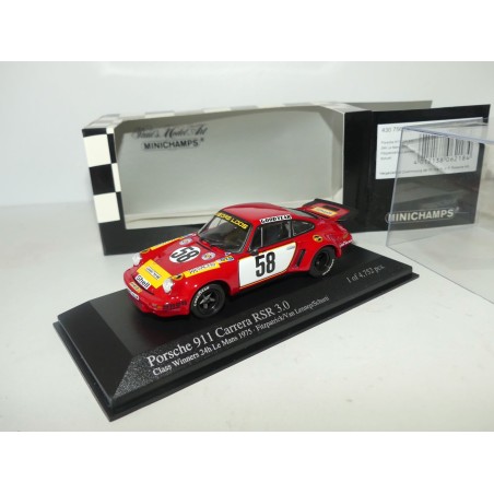 PORSCHE 911 CARRERA RSR 3.0 N°58 LE MANS 1975 MINICHAMPS 1:43 5ème