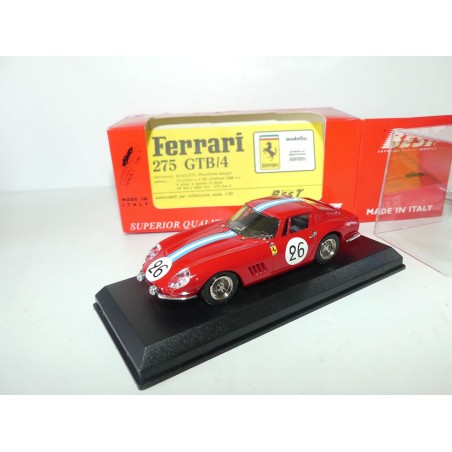 FERRARI 275 GTB/4 N°26 LE MANS 1966 BEST 9102 1:43