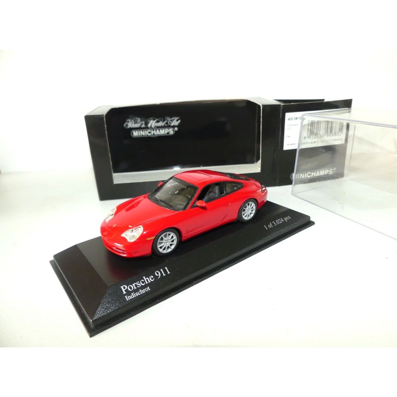 PORSCHE 911 CARRERA 4 996 2001 Rouge MINICHAMPS 1:43