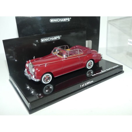 ROLLS ROYCE SILVER CLOUD II CABRIOLET Bordeaux Red MINICHAMPS 1:43