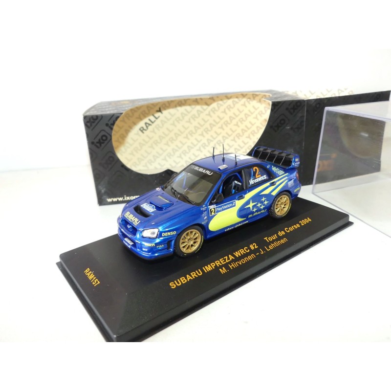 SUBARU IMPREZA RALLYE TOUR DE CORSE 2004 HIRVONEN IXO RAM157 1:43  10Ã¨me