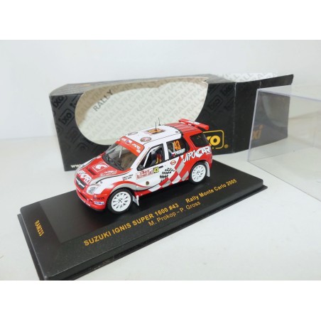 SUZUKI IGNIS S1600 RALLYE MONTE CARLO 2005 PROKOP IXO RAM233 1:43 21ème