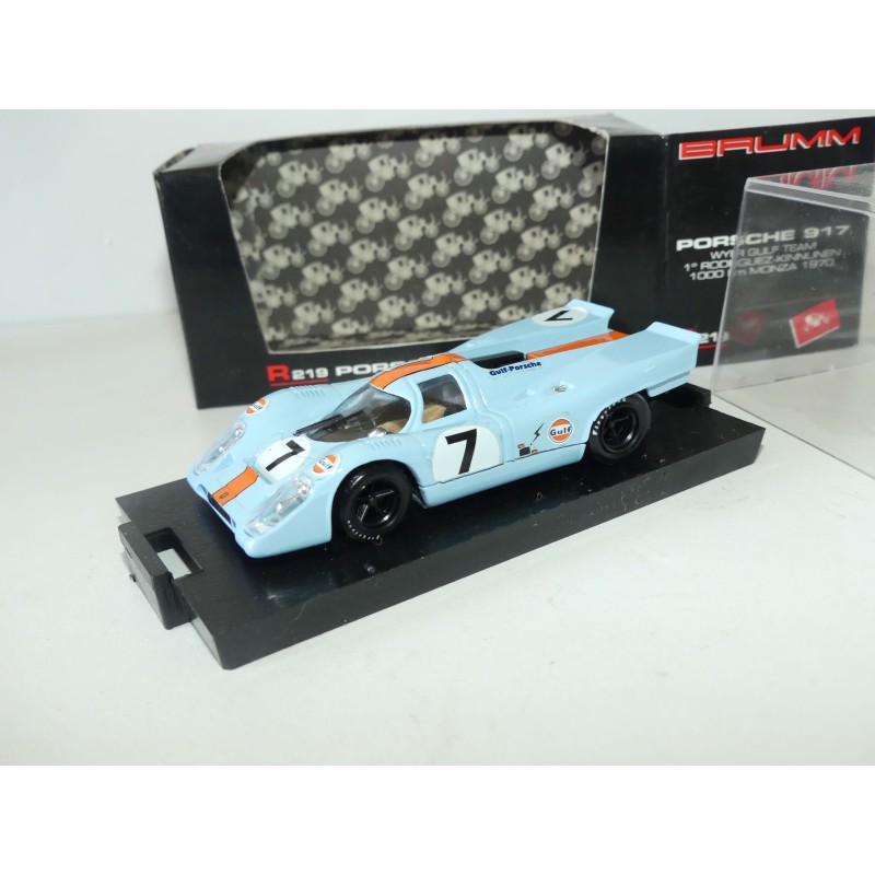 PORSCHE 917 NÂ°7 1000 Km De Monza 1970 BRUMM R219 1:43 ArrivÃ©e 1er Gulf