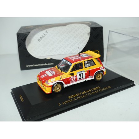 RENAULT 5 MAXI TURBO RALLYE TOUR DE CORSE 1985 D. AURIOL IXO RAC003 1:43