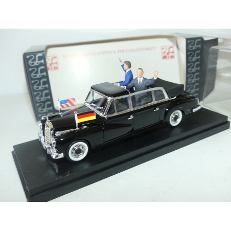 MERCEDES 300 D LIMOUSINE 1963PRESIDENTIELLE KENNEDY-ADENAUER RIO 120 1:43