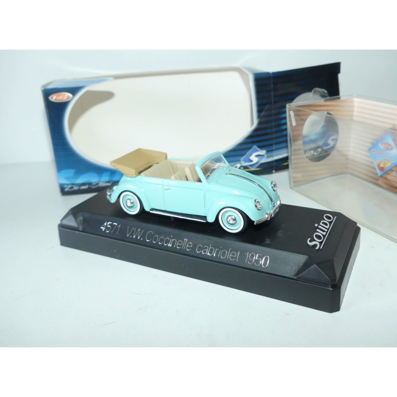 VW COCCINELLE CABRIOLET 1950 Vert Pale SOLIDO 1:43