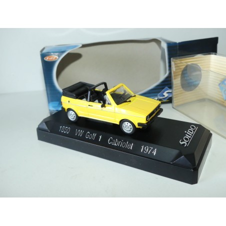 VW GOLF I CABRIOLET 1974 Jaune SOLIDO 1:43