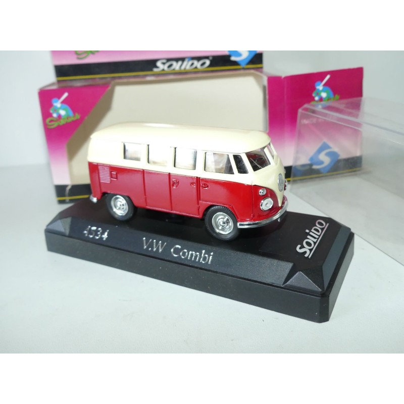 VW COMBI Rouge et Blanc SOLIDO 1:43