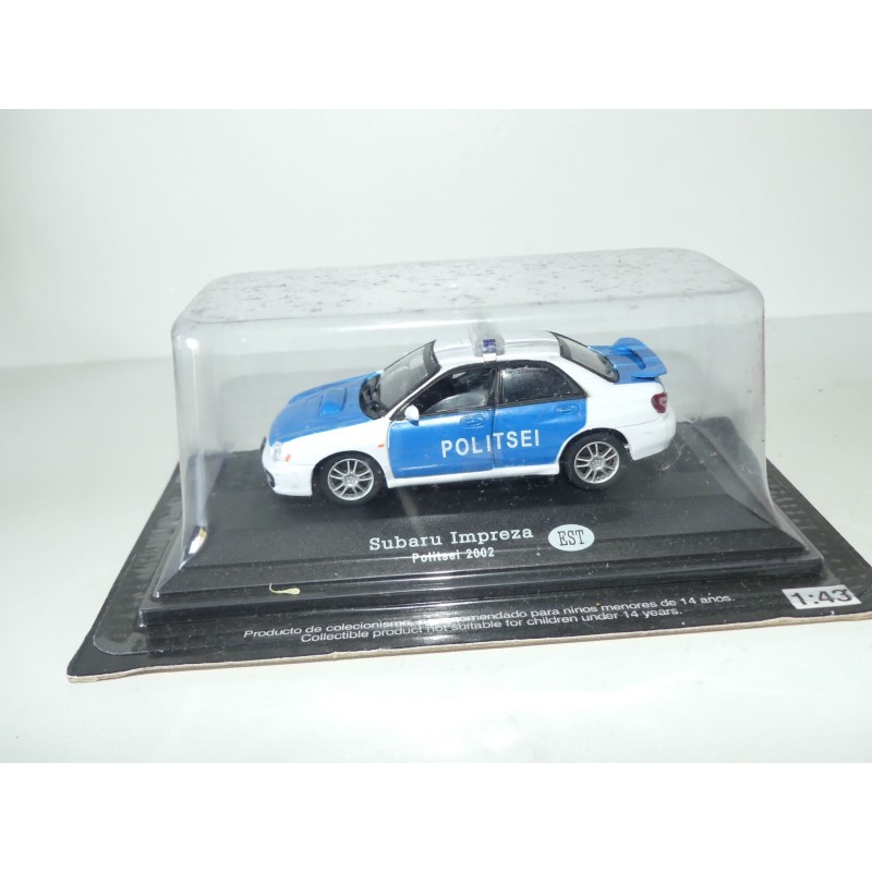 SUBARU IMPREZA POLICE POLITSEI 2002 FABBRI 1:43