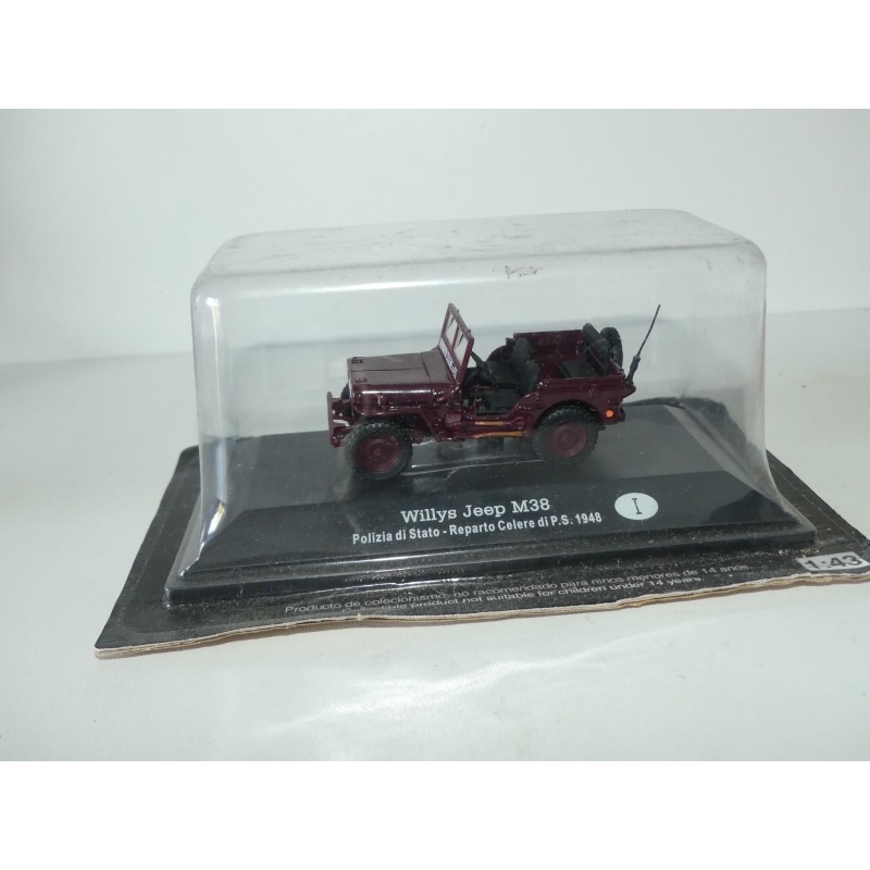 JEEP WILLYS M38 POLIZIA DI STATO POLICE ITALIENNE 1948 FABBRI 1:43