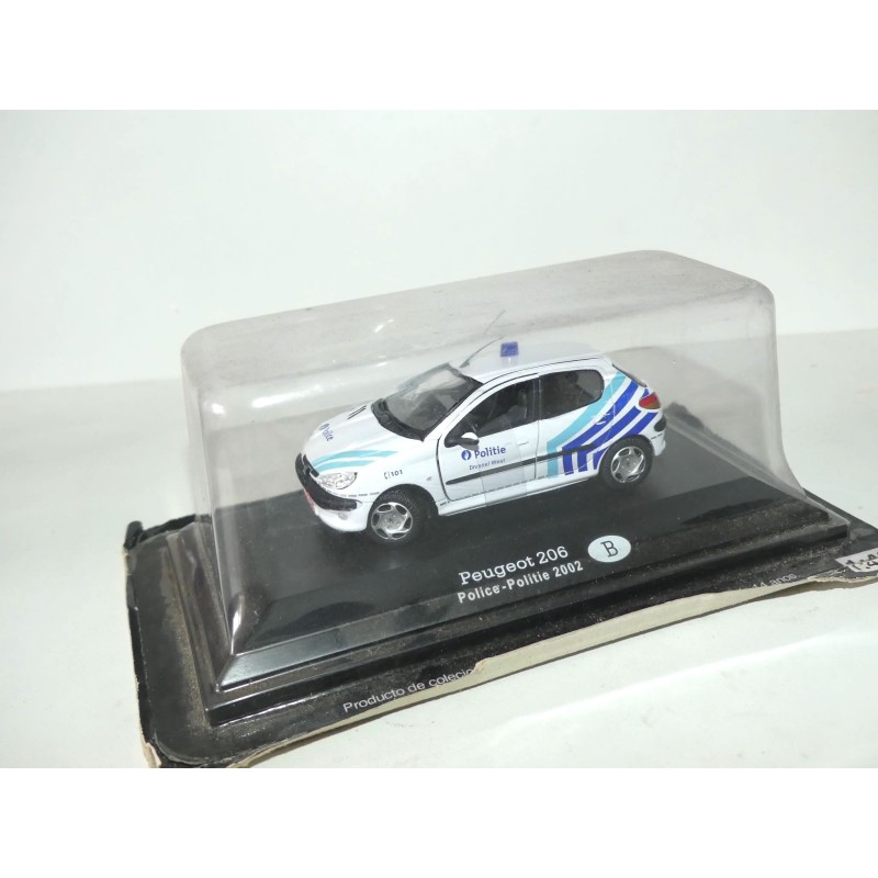 PEUGEOT 206 POLICE DE BELGIQUE 2002 FABBRI 1:43