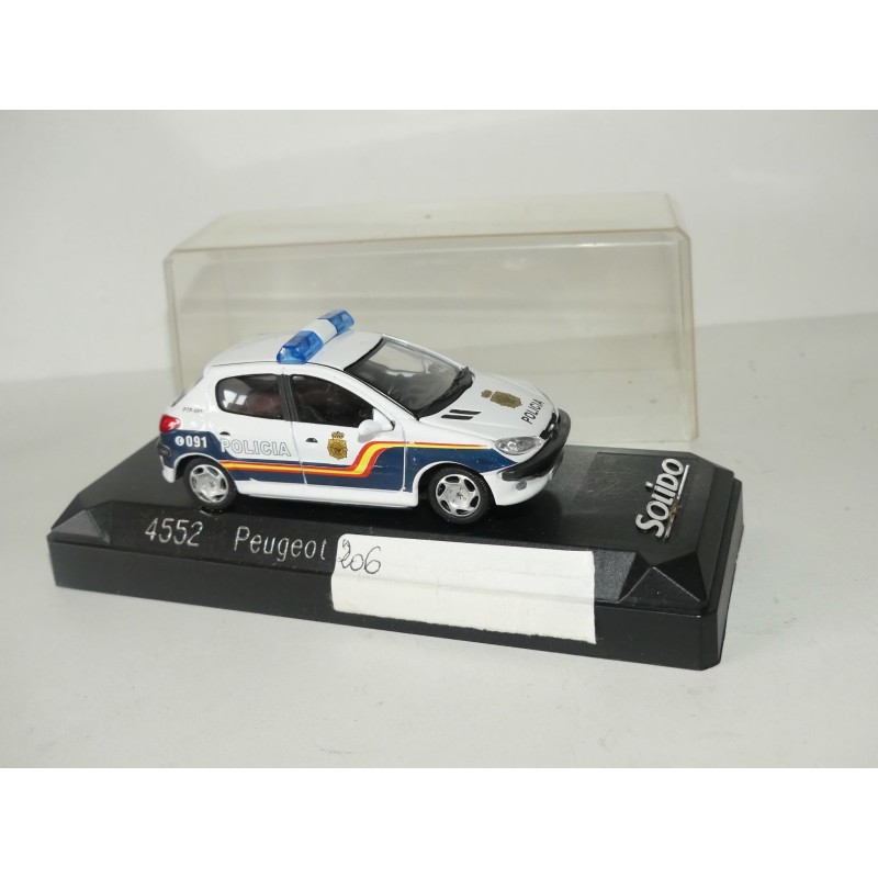 PEUGEOT 206 POLICIA POLICE ESPAGNOL CARARAMA 1:43 