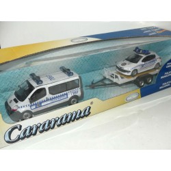 RENAULT TRAFIC ET PEUGEOT 206 POLICE MUNICIPAL CARARAMA 1:43