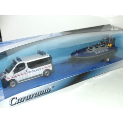 RENAULT TRAFIC ET ZODIAC POLICE CARARAMA 1:43