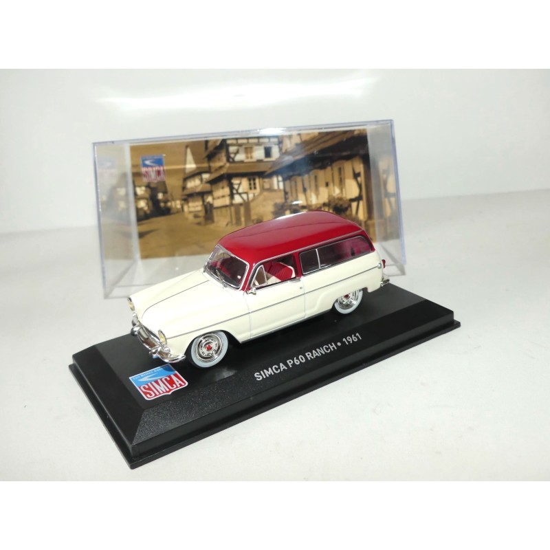 SIMCA P60 RANCH 1961 Blanc et Rouge ALTAYA 1:43