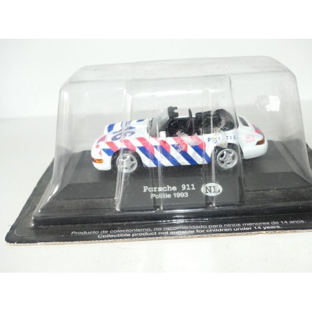 PORSCHE 911 993 CABRIOLET POLITIE POLICE PAYS BAS 1993 FABBRI 1:43