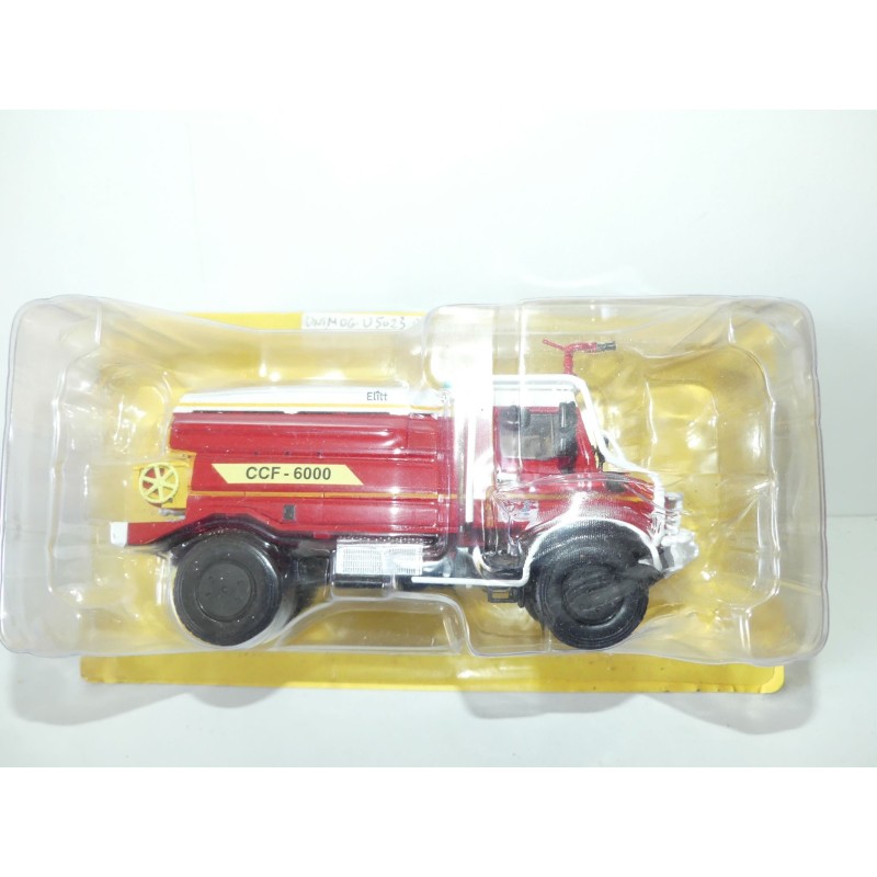 CAMION POMPIERS N°135 UNIMOG U 5000 CITERNE IXO PRESSE 1:43