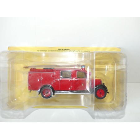 CAMION POMPIERS NÂ°057 CITROEN 23 SPECIAL SARRE HACHETTE 1:43