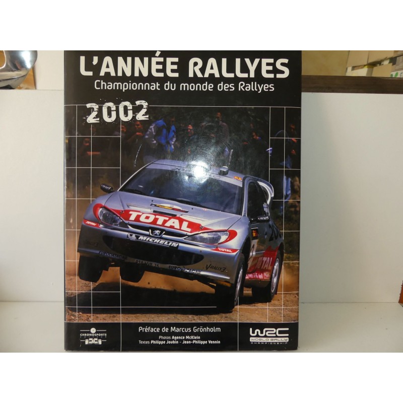 LIVRE L'ANNÉE RALLYES 2002 édite par CHRONOSPORT 2002