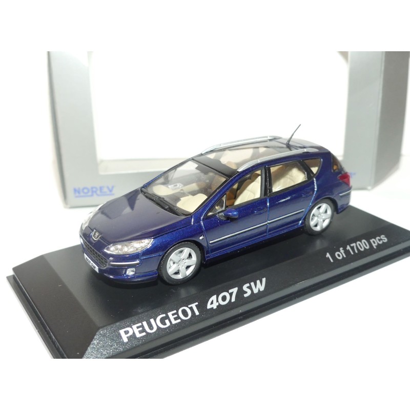 PEUGEOT 407 SW Bleu de Chine NOREV 1:43