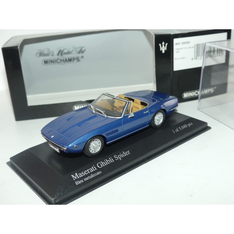 MASERATI GHIBLI SPIDER 1969 Bleu MINICHAMPS 1:43