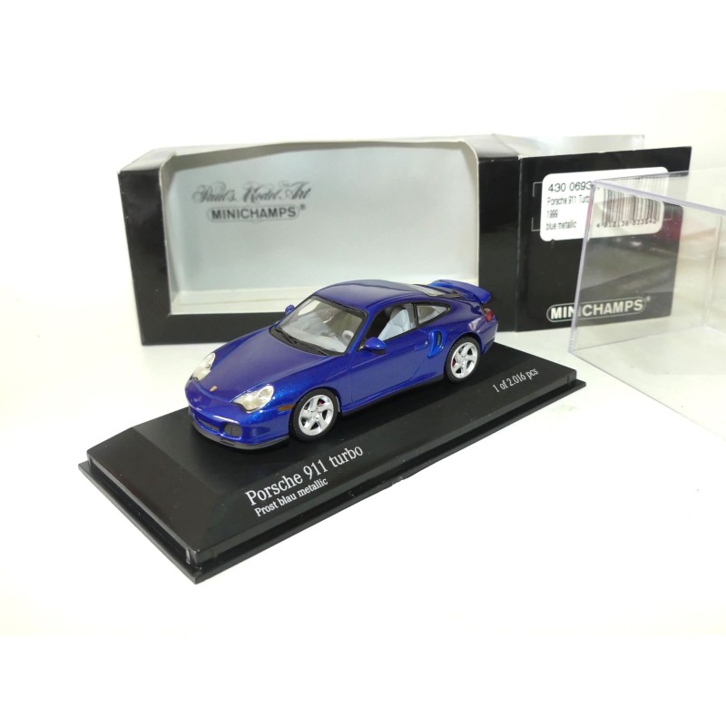 PORSCHE 911 TURBO 996 1999 Bleu MINICHAMPS 1:43