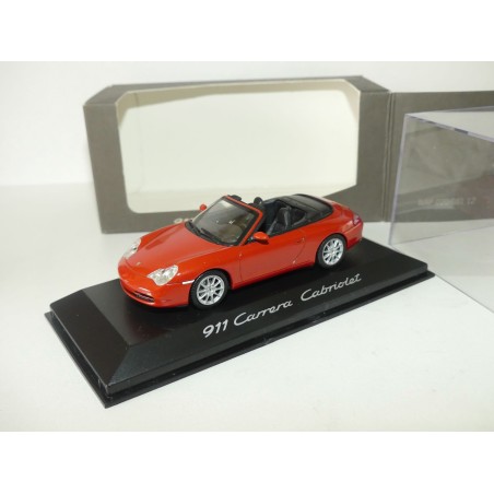 PORSCHE 911 CARRERA CABRIOLET 996 OrangÃ© Rouille MINICHAMPS 1:43