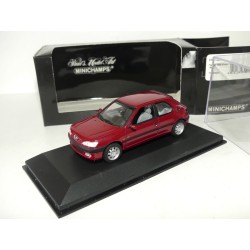 PEUGEOT 306 XR 2 Portes 1998 Bordeaux MINICHAMPS 1:43