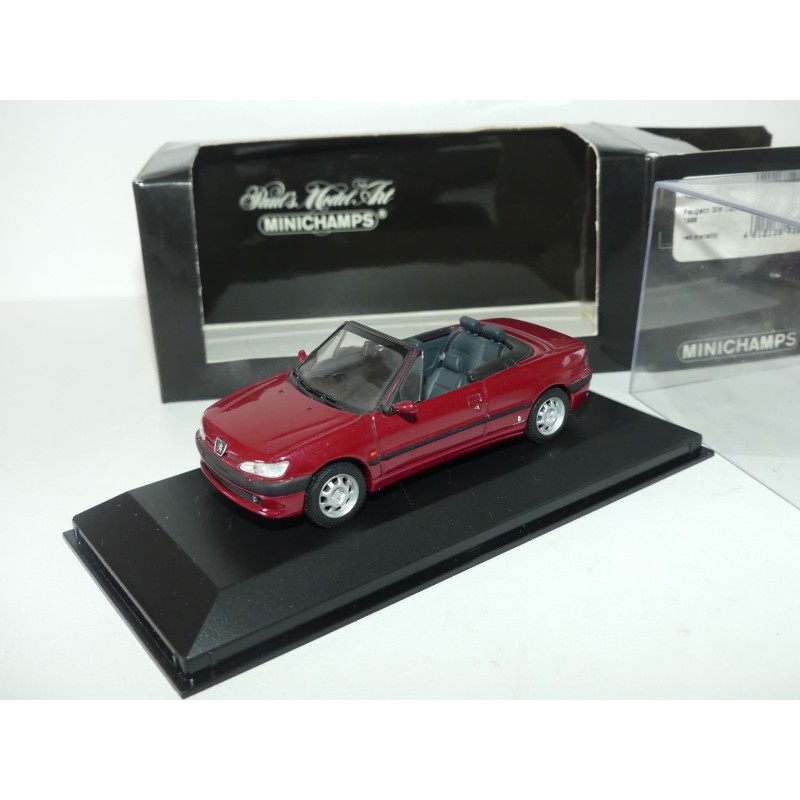 PEUGEOT 306 CABRIOLET 1998 Bordeaux MINICHAMPS 1:43