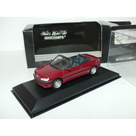 PEUGEOT 306 CABRIOLET 1998 Bordeaux MINICHAMPS 1:43