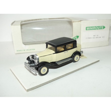 CITROEN C6G Berline 1931 Crème et Noir MINIROUTE 50 1:43 résine