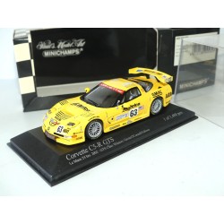 CHEVROLET CORVETTE C5-R GTS NÂ°63 MANS 2002 MINICHAMPS 1:43 ArrivÃ©e 11Ã¨me 1Ã¨r Cat