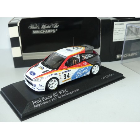 FORD FOCUS RS WRC RALLYE DE CATALOGNE 2002 A. KREMER MINICHAMPS 1:43