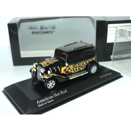 AMERICAN HOT ROD BACK WITH FLAMES MINICHAMPS 1:43